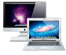 Mac desktop and laptop computers.
